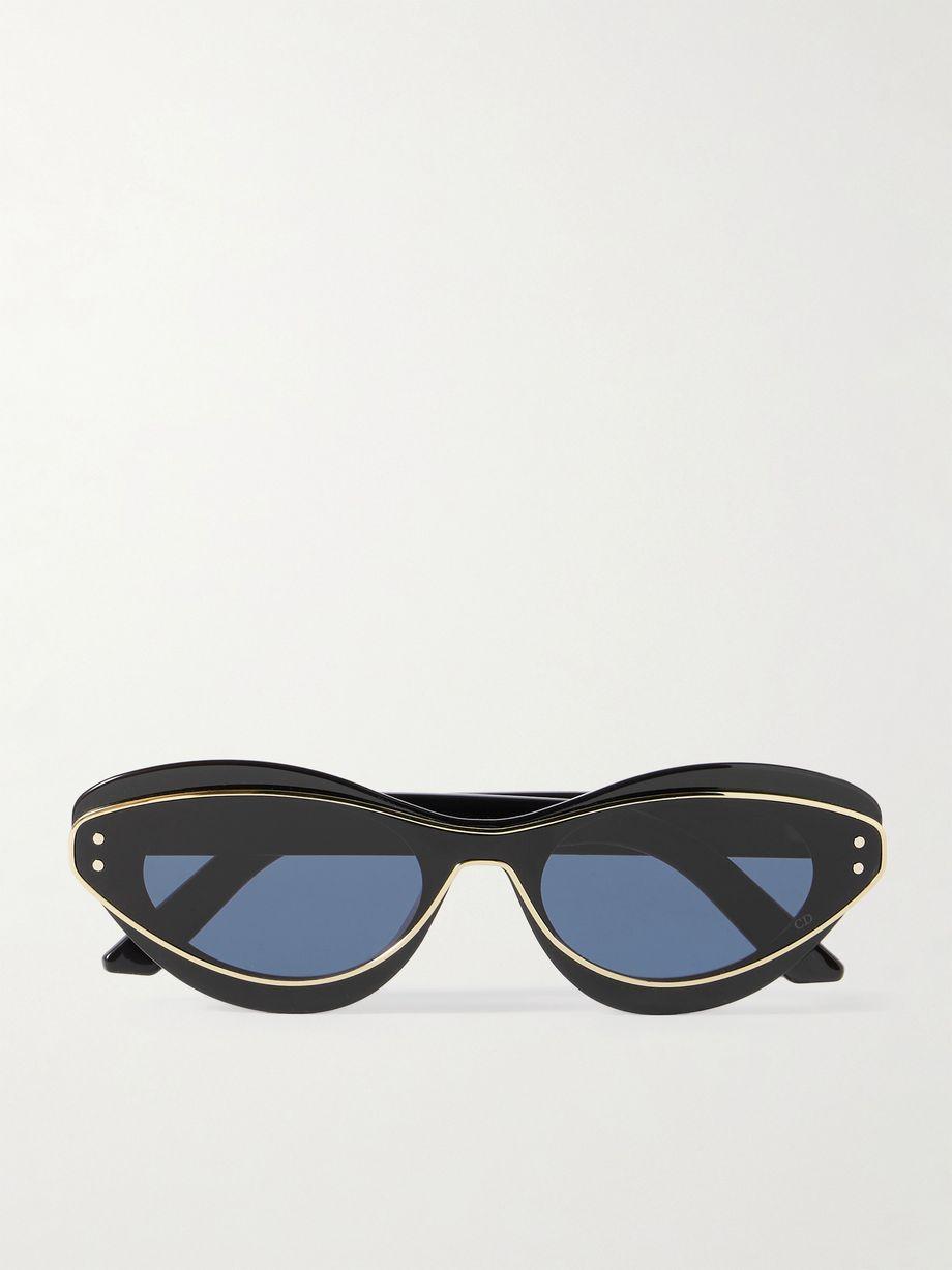 DiorMeteor B1I gold-tone and acetate cat-eye sunglasses by DIOR