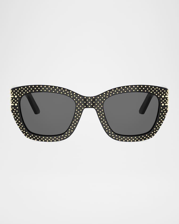 Diorsignature S16I Studded Square Sunglasses by DIOR