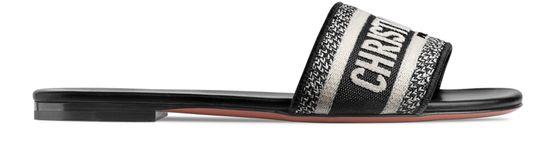 Dway embroidered cotton mules by DIOR