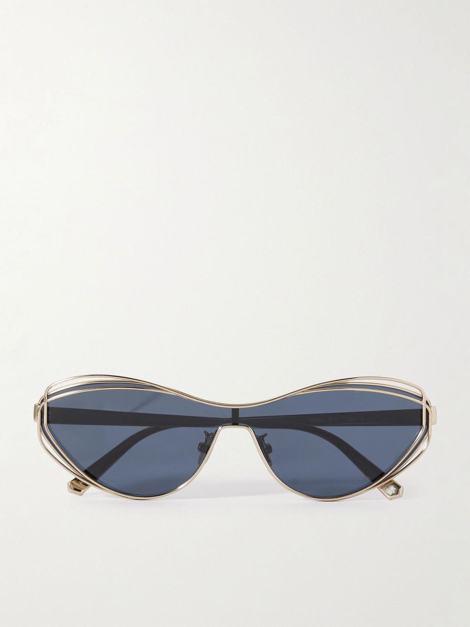 FilDior M1U cat-eye gold-tone sunglasses by DIOR