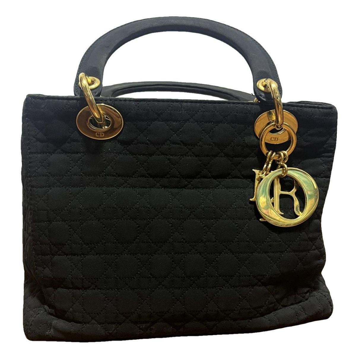 Lady Dior cloth handbag (Lady Dior) by DIOR