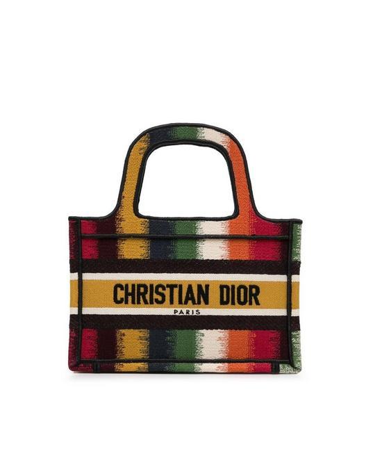 Preloved Book Tote Oblique Canvas Tote Women - Green Handbags by DIOR