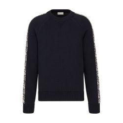 Sweater with Dior oblique inserts by DIOR