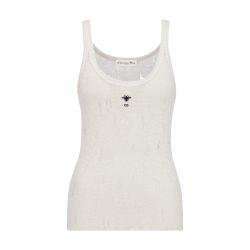Tank top in  technical linen knit by DIOR