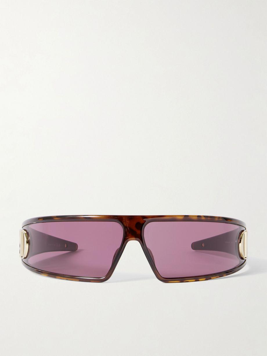 VeryDior M1U wrap-around tortoiseshell acetate sunglasses by DIOR