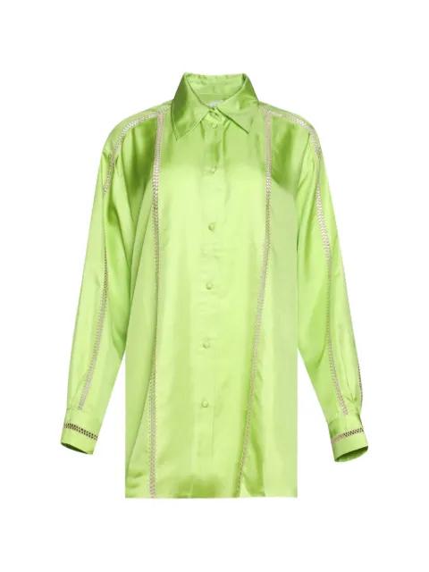 Bridgetown open-knit-detail shirt by DIOTIMA