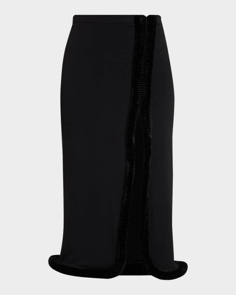 Castries Knit Straight Skirt by DIOTIMA