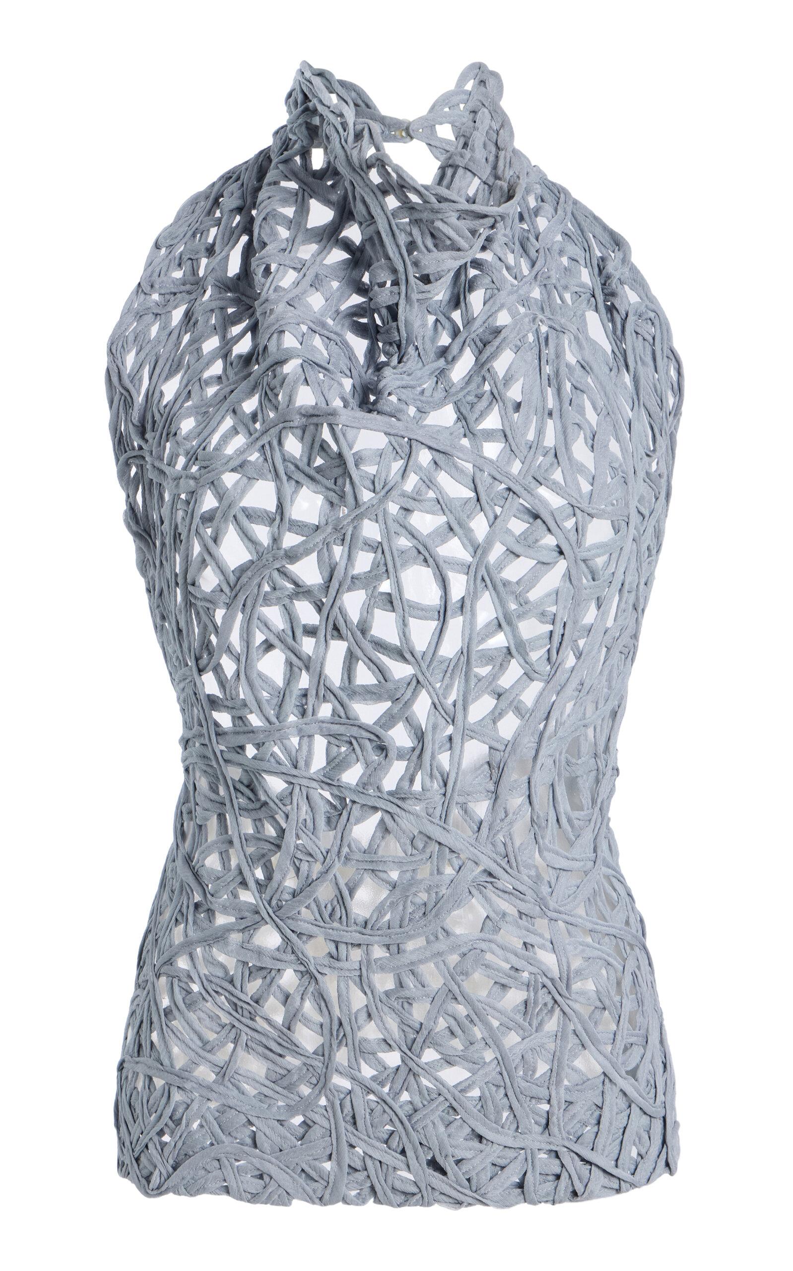 Diotima Exclusive Embroidered Halter Top - Moda Operandi by DIOTIMA