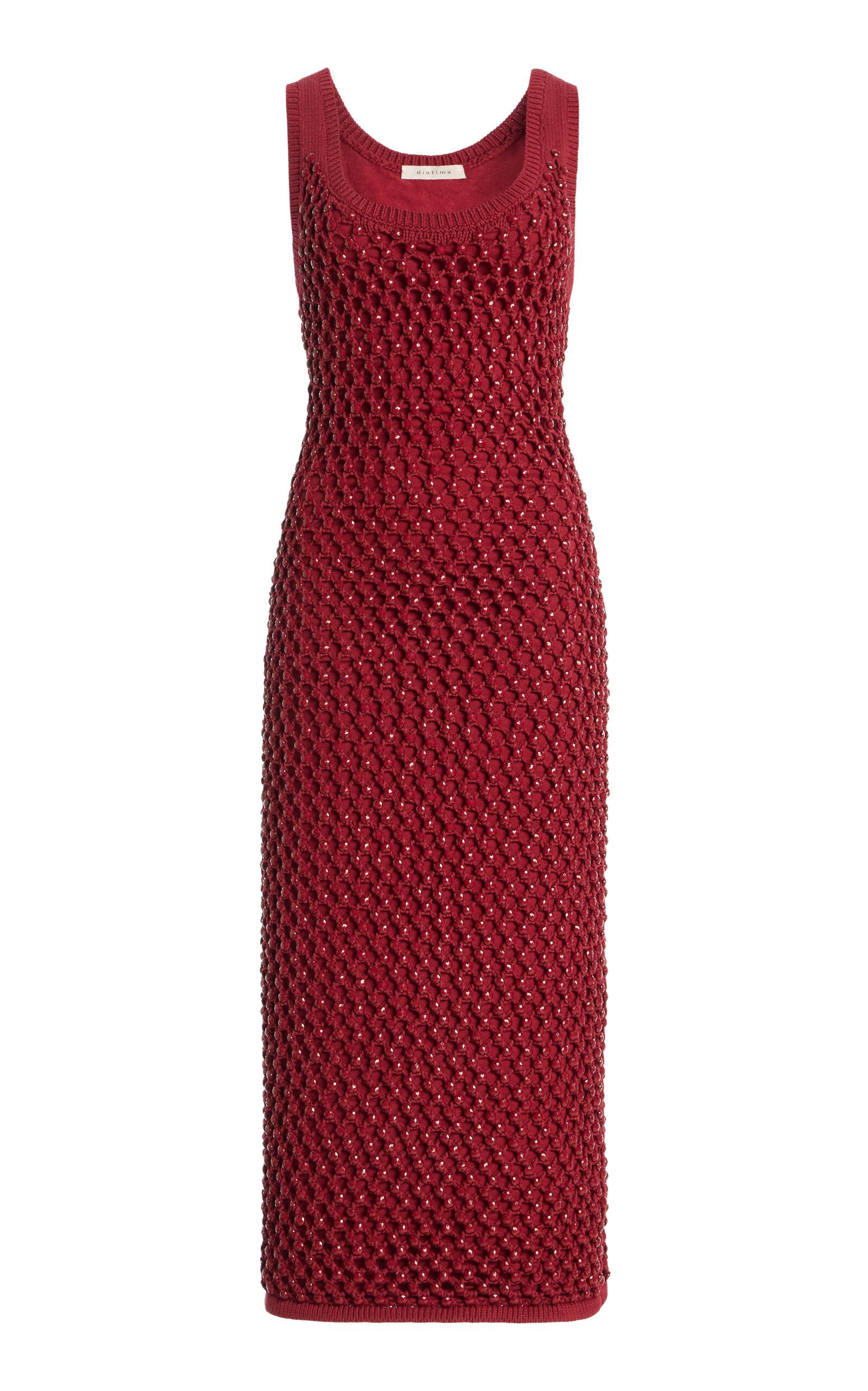 Diotima Exclusive Emin Crystal-Embellished Knit Midi Dress - Moda Operandi by DIOTIMA