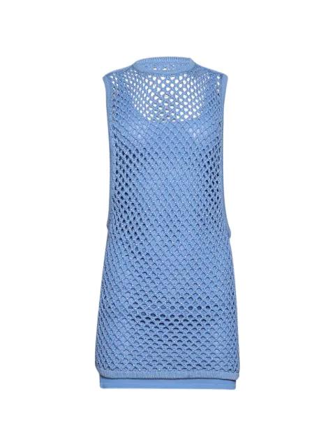 Grenada open-knit mini dress by DIOTIMA