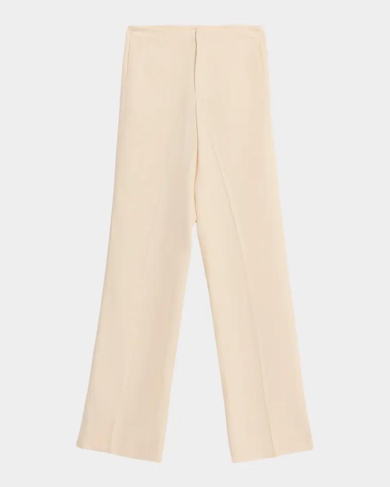 Sine Split Hem Straight-Leg Trousers by DIOTIMA