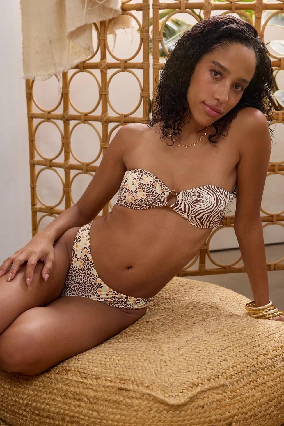 Dippin’ Daisy’s Nocturnal Jungle Rose Safari Cheeky Bikini Bottom by DIPPIN' DAISY'S