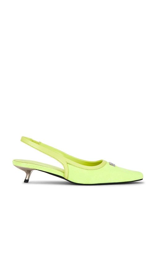 Dirt Slingback Heel in Green by DIRT
