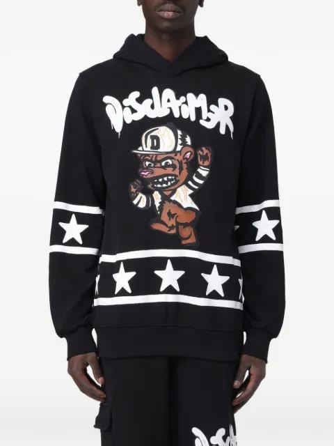 hoodied stars graphic sweatshirt by DISCLAIMER