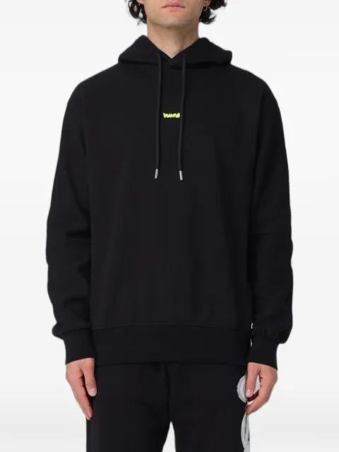logo-print drop-shoulder hoodie by DISCLAIMER