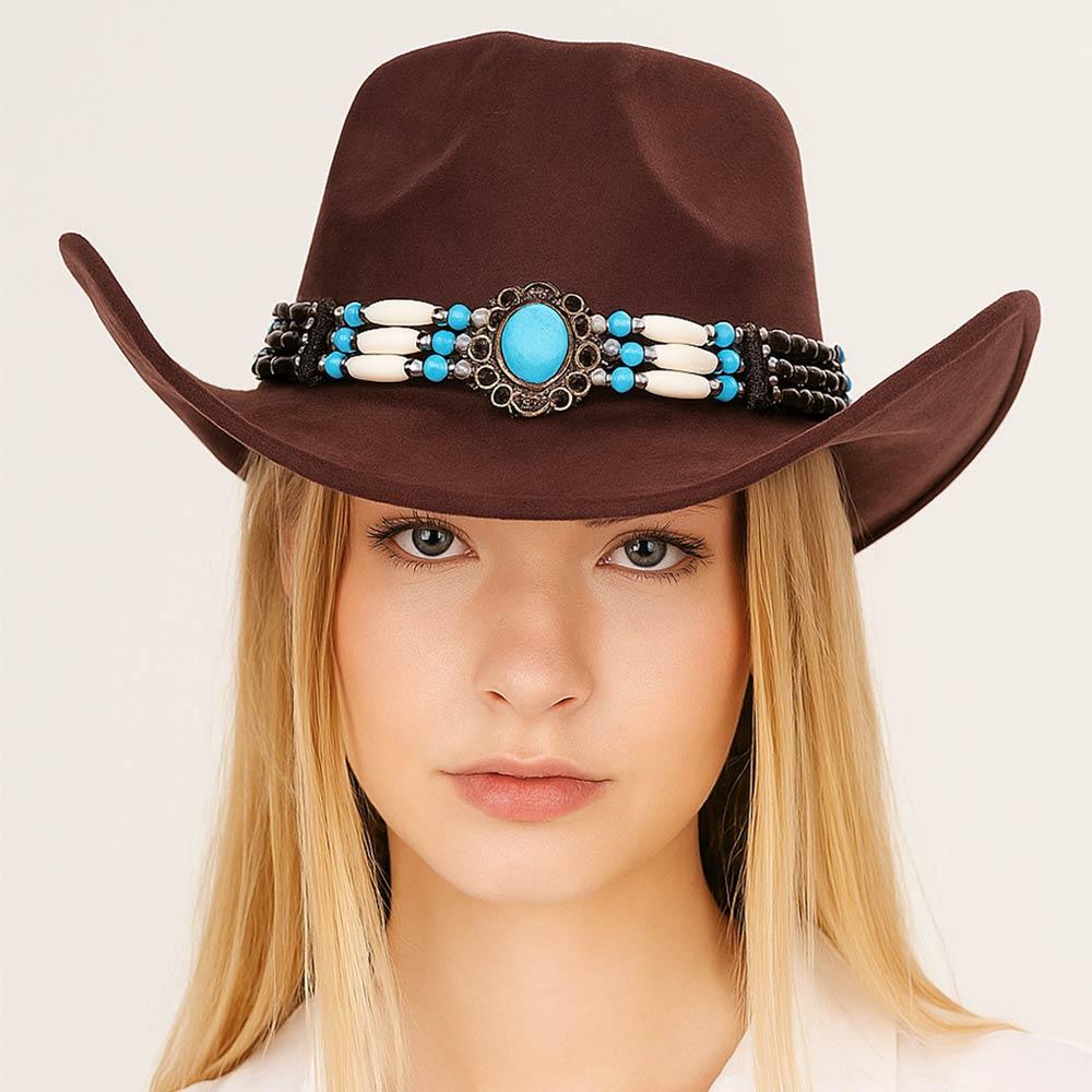 Beaded Western Concho Band Cowboy Hat by DISCONTINUED Beaded Western Concho Band Cowboy Hat by DISCONTINUED