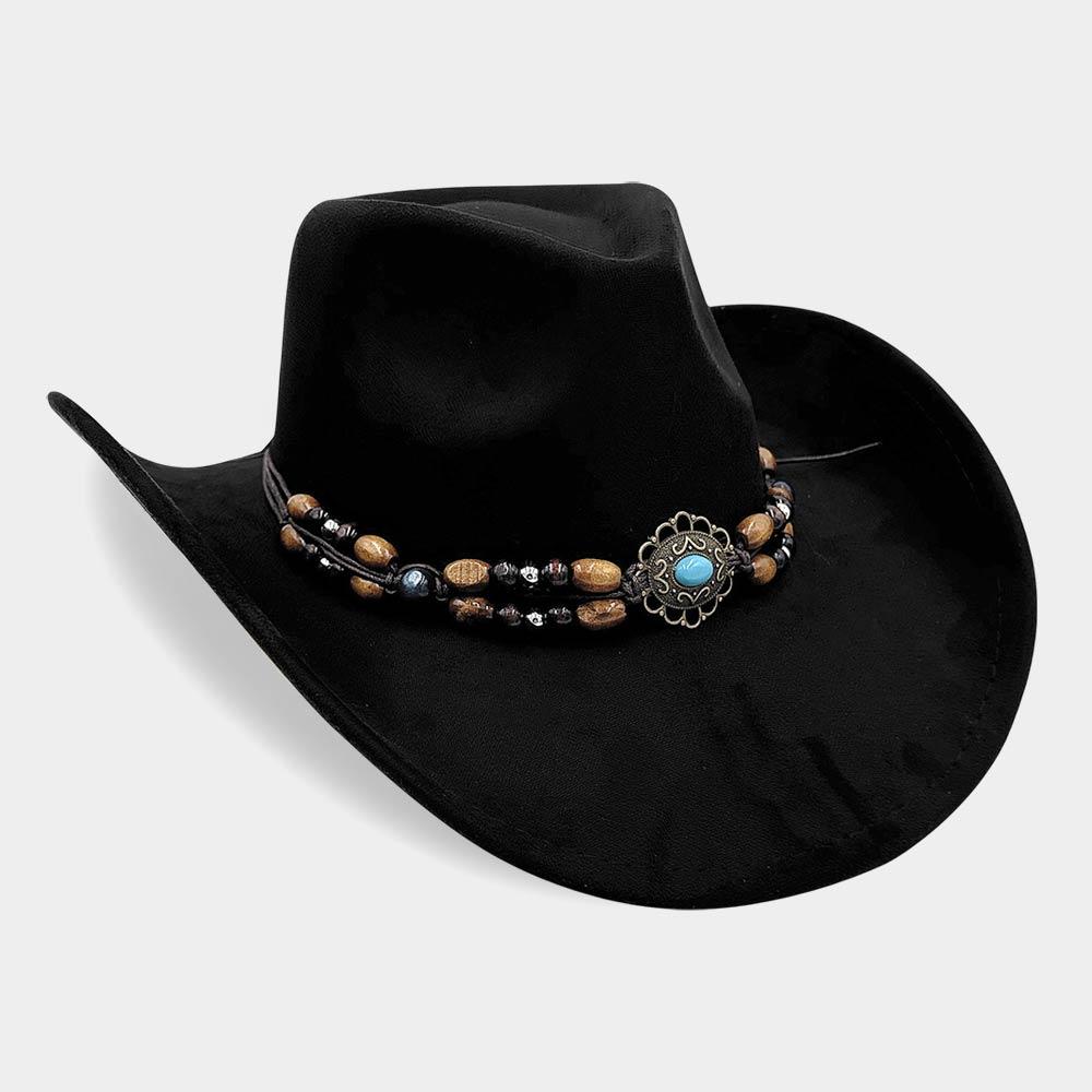 Beaded Western Concho Band Cowboy Hat by DISCONTINUED Beaded Western Concho Band Cowboy Hat by DISCONTINUED