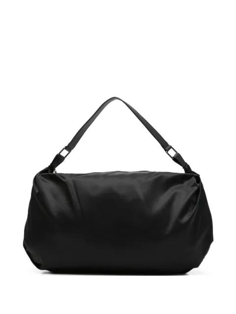 logo-patch gathered shoulder bag by DISCORD YOHJI YAMAMOTO