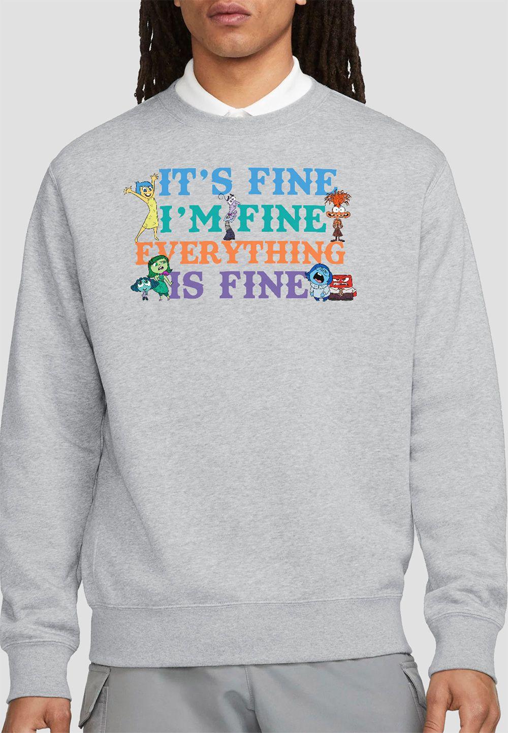 Inside Out 2 Joy Its Fine Im Fine Sweatshirt by DISNEY