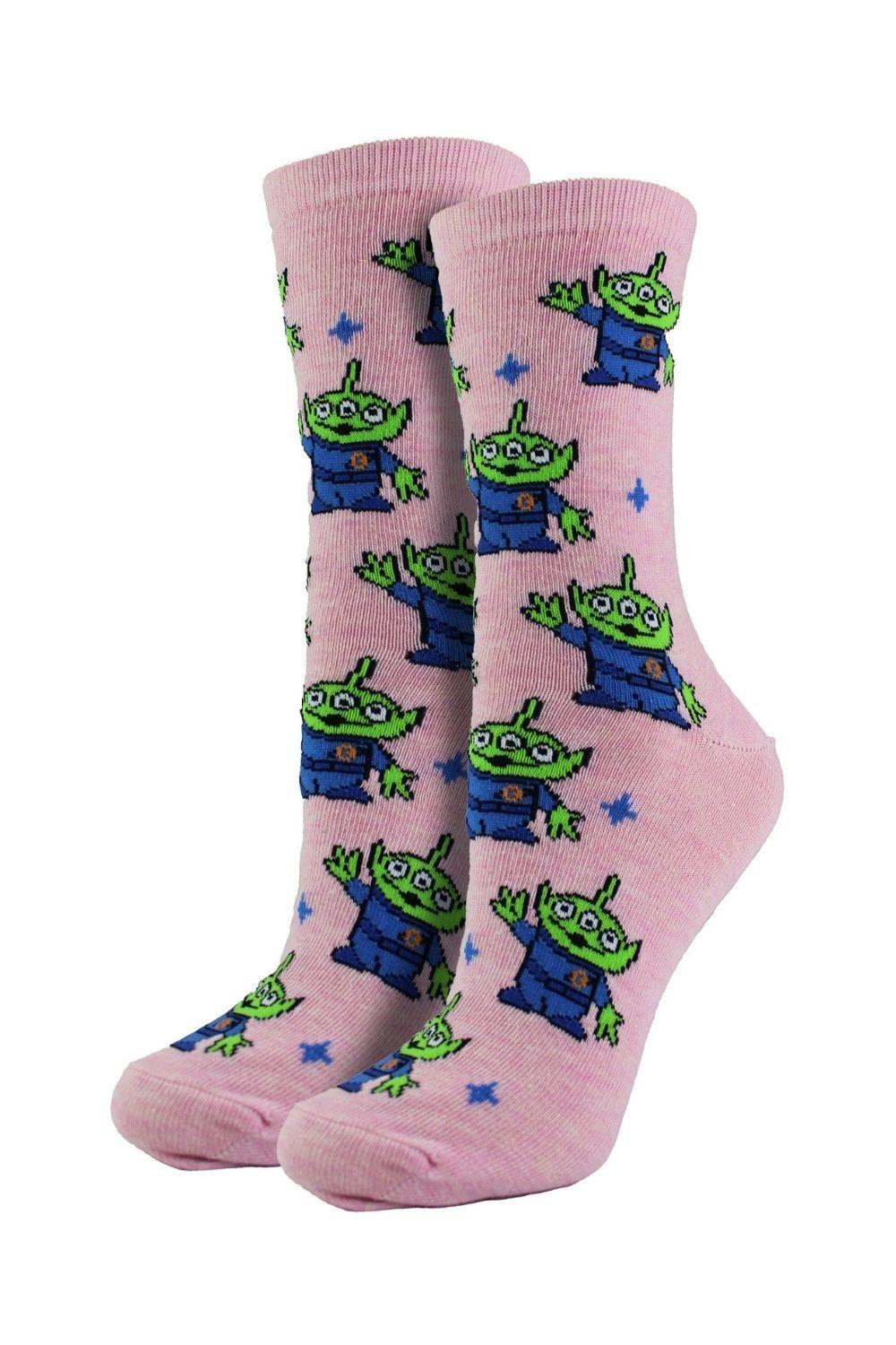 Novelty Toy Story Alien Socks | Funny Dress Socks | Toy Story Gifts by DISNEY Novelty Toy Story Alien Socks | Funny Dress Socks | Toy Story Gifts by DISNEY