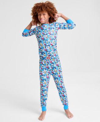 Kids 5-14 Mickey Mouse & Minnie Mouse Parade Balloon Knit Pajamas Set by DISNEY | MACY'S