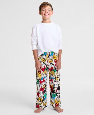 Kids Mickey Mouse & Friends Plush Pajama Pants, Macy's Exclusive by DISNEY | MACY'S
