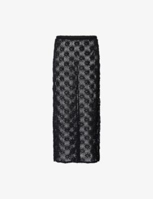 Agnes Crochet Column Midi Skirt by DISSH