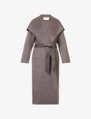 Lucia Marle Belted Wool-Blend Coat by DISSH