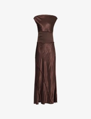 Monica Sleeveless Woven Midi Dress by DISSH