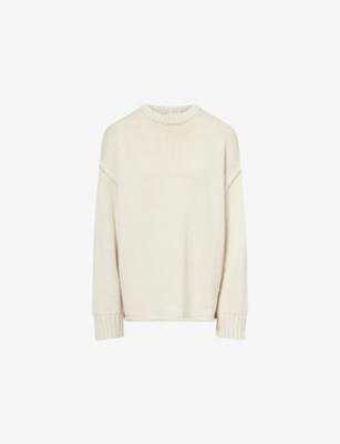 Roy Plaster Longline Cotton And Wool Jumper by DISSH