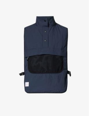 Kaya insulated funnel-neck woven vest by DISTRICT VISION