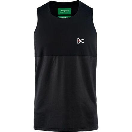 Paneled Mesh Singlet Tank Top by DISTRICT VISION
