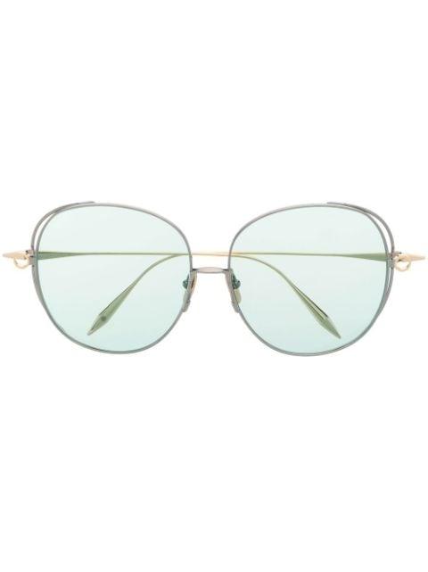 Arohz oversize round-frame sunglasses by DITA