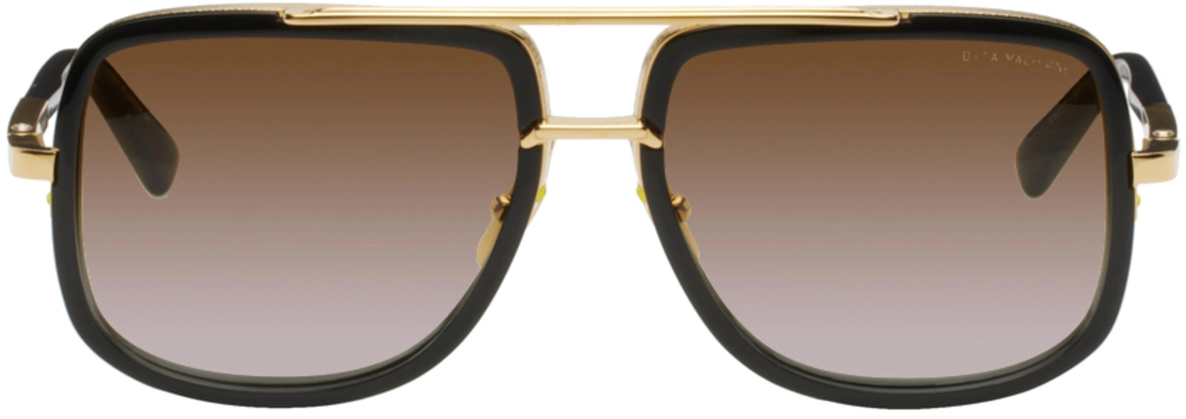 Black & Gold Mach-One Sunglasses by DITA