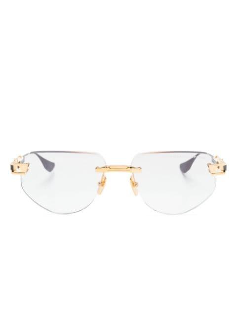 Grand-Imperyn geometric-frame glasses by DITA
