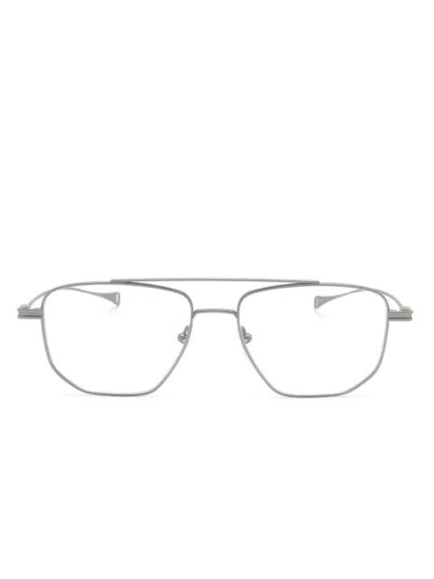 matte pilot-frame glasses by DITA