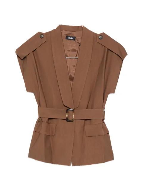 belted epaulette jacket by DIXIE