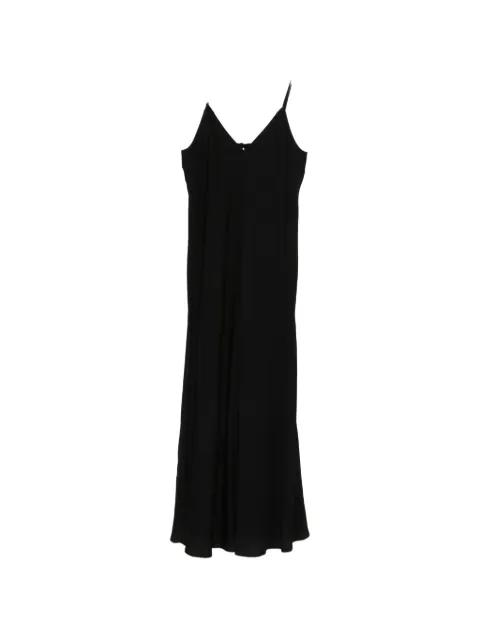crinkled-finish V-neck midi dress by DIXIE