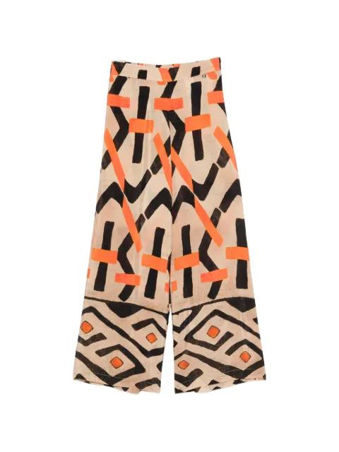 patterned palazzo pants by DIXIE
