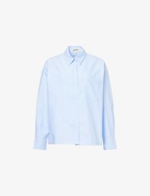 Breezy Long-Sleeves Cotton-Poplin Shirt by DJERF AVENUE