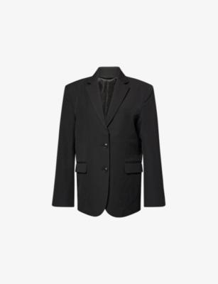 Forever Notch-Lapels Stretch-Woven Blazer by DJERF AVENUE
