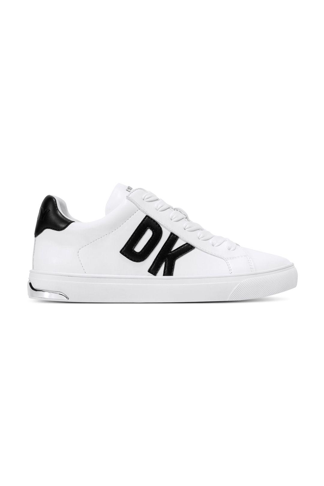 ABENI - LACE UP SNEAKER 30MM WHITE/BLACK by DKNY