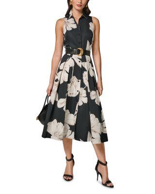 Belted A Line Dress by DKNY