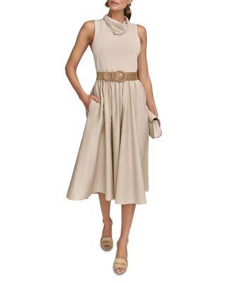 Belted Midi Dress by DKNY