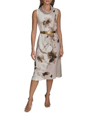 Belted Midi Dress by DKNY