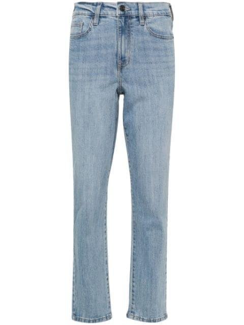 Broome high-rise straight-leg jeans by DKNY