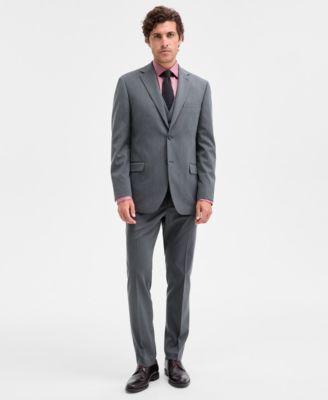 Men's Modern-Fit Vested Nested Suit by DKNY