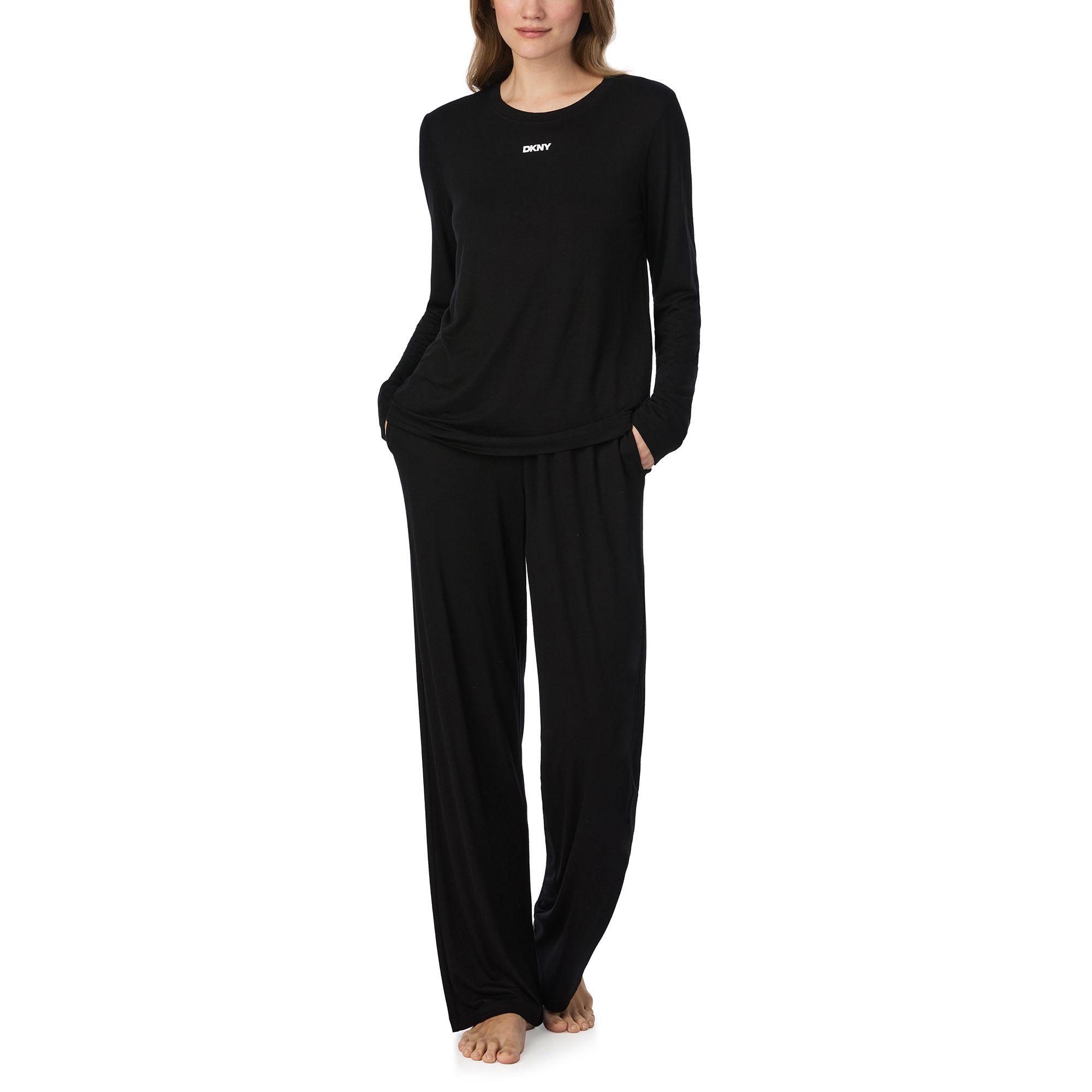 Next Gen Classics Pull Over Pant Set in Black by DKNY