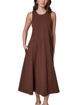 Sleeveless Grosgrain Tape Dress by DKNY