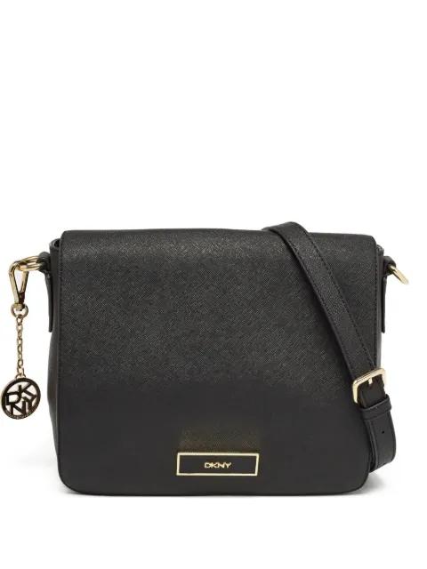 leather shoulder bag by DKNY VINTAGE